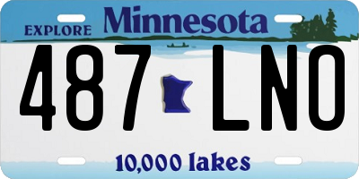 MN license plate 487LNO