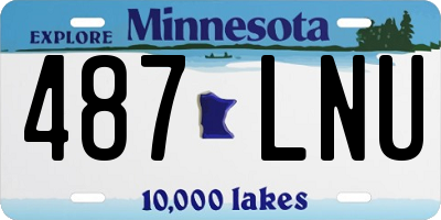 MN license plate 487LNU