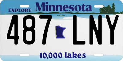 MN license plate 487LNY