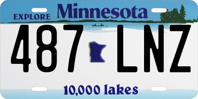MN license plate 487LNZ