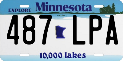MN license plate 487LPA