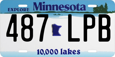 MN license plate 487LPB
