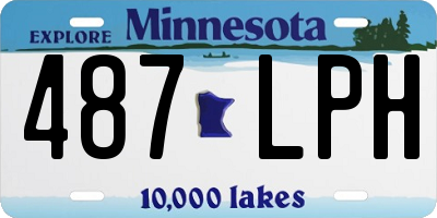 MN license plate 487LPH