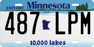 MN license plate 487LPM