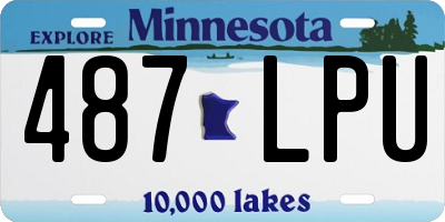 MN license plate 487LPU