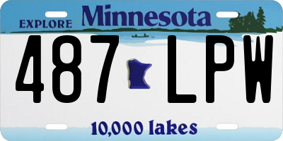 MN license plate 487LPW