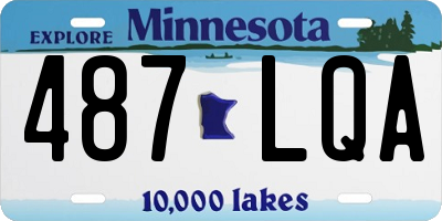 MN license plate 487LQA
