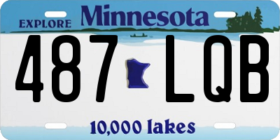 MN license plate 487LQB