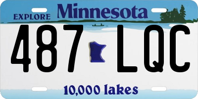 MN license plate 487LQC
