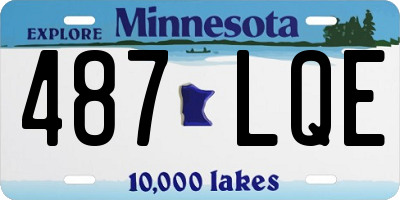 MN license plate 487LQE