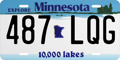 MN license plate 487LQG