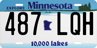 MN license plate 487LQH