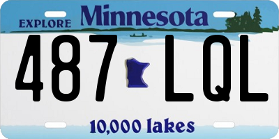 MN license plate 487LQL
