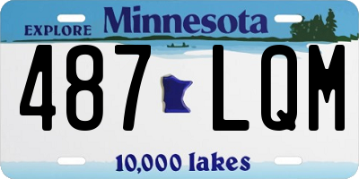 MN license plate 487LQM