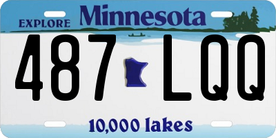 MN license plate 487LQQ