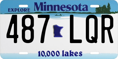 MN license plate 487LQR