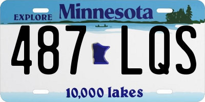MN license plate 487LQS
