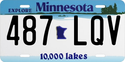 MN license plate 487LQV