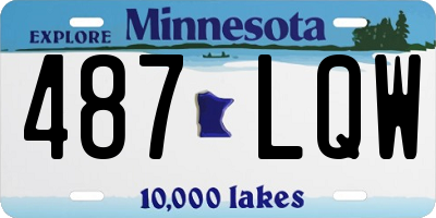 MN license plate 487LQW