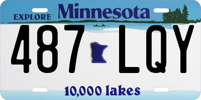 MN license plate 487LQY