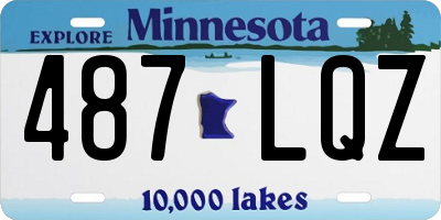 MN license plate 487LQZ