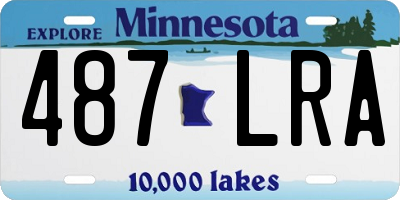 MN license plate 487LRA