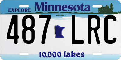MN license plate 487LRC