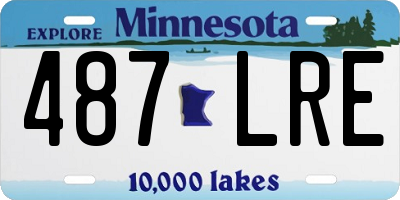 MN license plate 487LRE