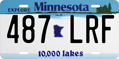 MN license plate 487LRF