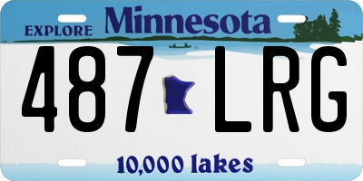 MN license plate 487LRG