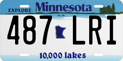 MN license plate 487LRI