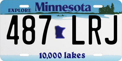 MN license plate 487LRJ