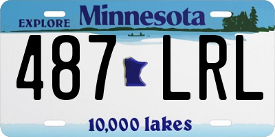 MN license plate 487LRL