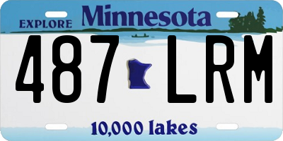 MN license plate 487LRM