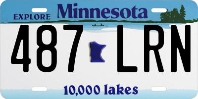 MN license plate 487LRN