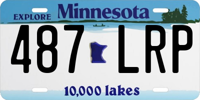 MN license plate 487LRP