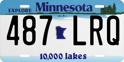 MN license plate 487LRQ