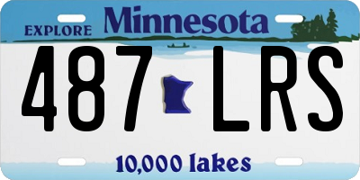 MN license plate 487LRS
