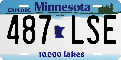 MN license plate 487LSE