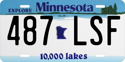 MN license plate 487LSF