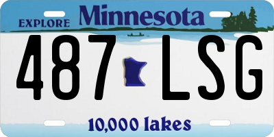 MN license plate 487LSG