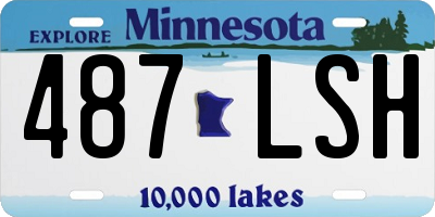 MN license plate 487LSH