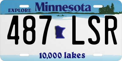 MN license plate 487LSR