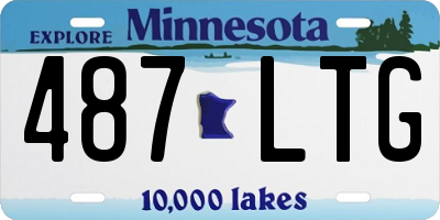 MN license plate 487LTG