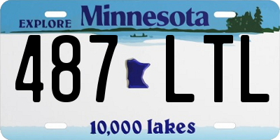 MN license plate 487LTL