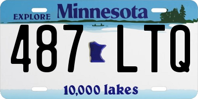 MN license plate 487LTQ
