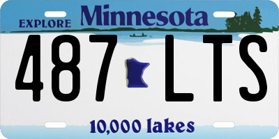MN license plate 487LTS