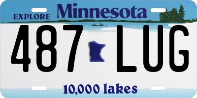MN license plate 487LUG