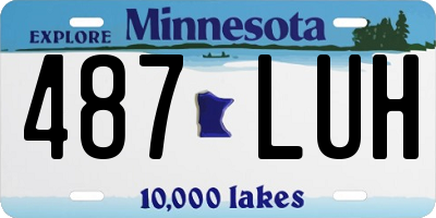MN license plate 487LUH