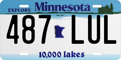 MN license plate 487LUL